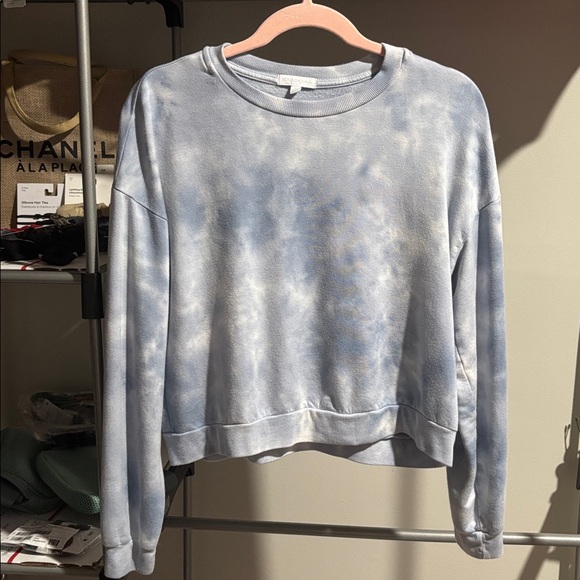 Beyond Yoga Day to Day Pullover in Blue Dream-Gray Cloud Dye - Picture 2 of 7